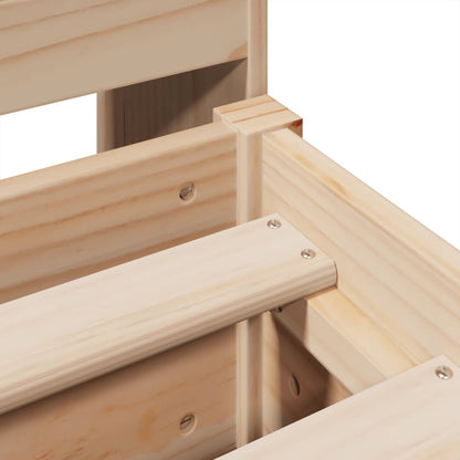 Giroletto senza Materasso 180x200 cm in Legno Massello di Pino - homemem39