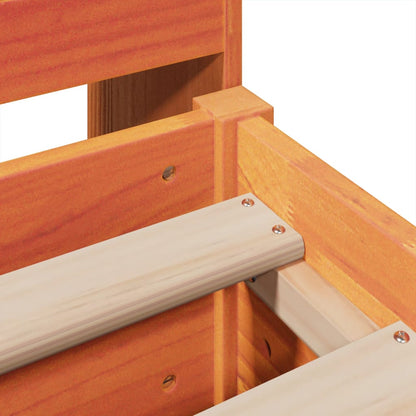 Giroletto senza Materasso Marrone Cera 180x200 cm Legno di Pino - homemem39