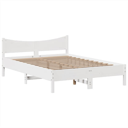 Giroletto senza Materasso Bianco 140x200 cm Legno Massello Pino - homemem39