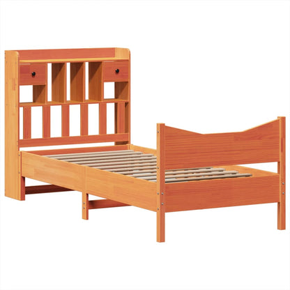 Giroletto senza Materasso Marrone Cera 100x200 cm Legno di Pino | homemem39