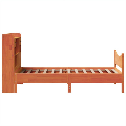 Giroletto senza Materasso Marrone Cera 100x200 cm Legno di Pino | homemem39