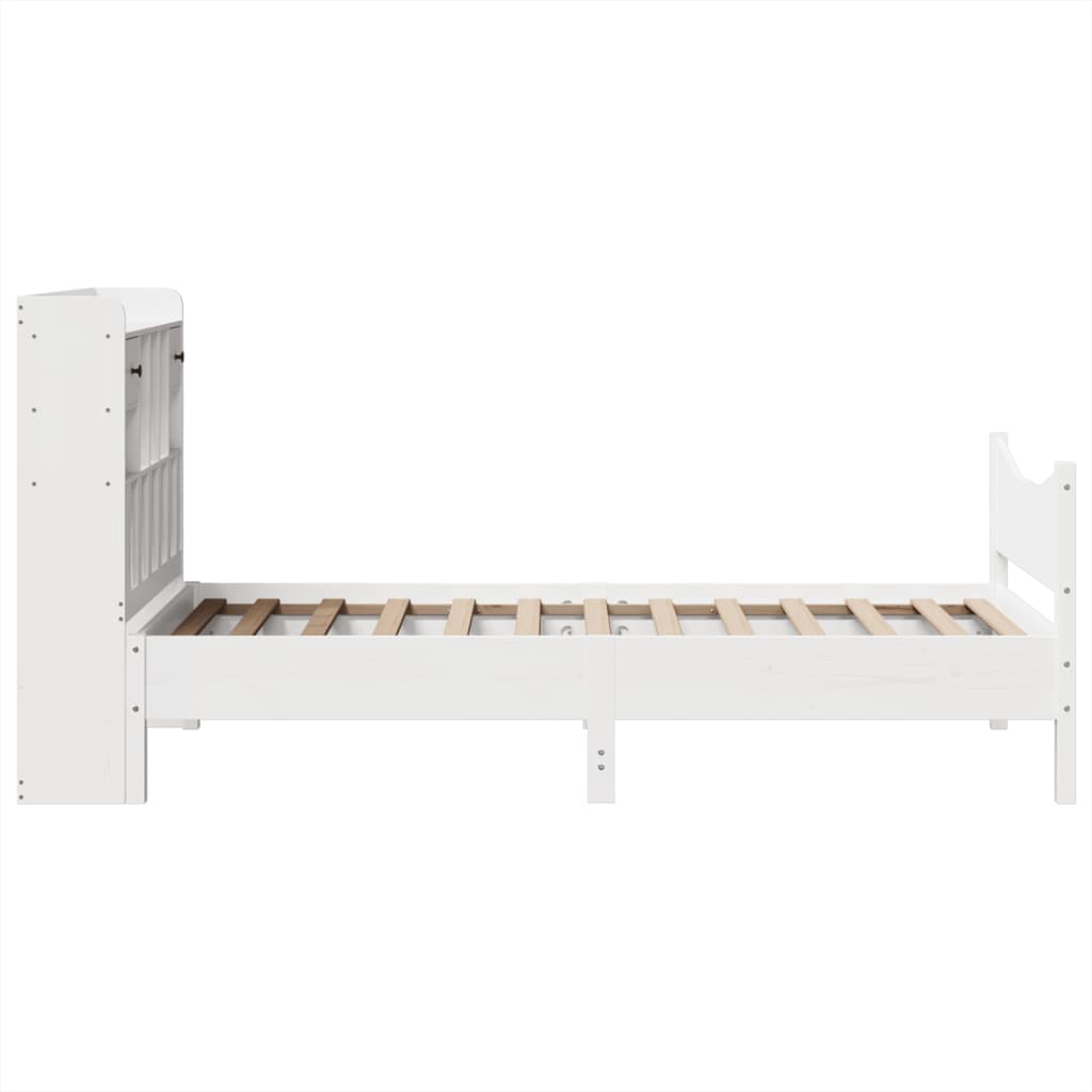 Giroletto senza Materasso Bianco 75x190 Legno Massello di Pino | homemem39