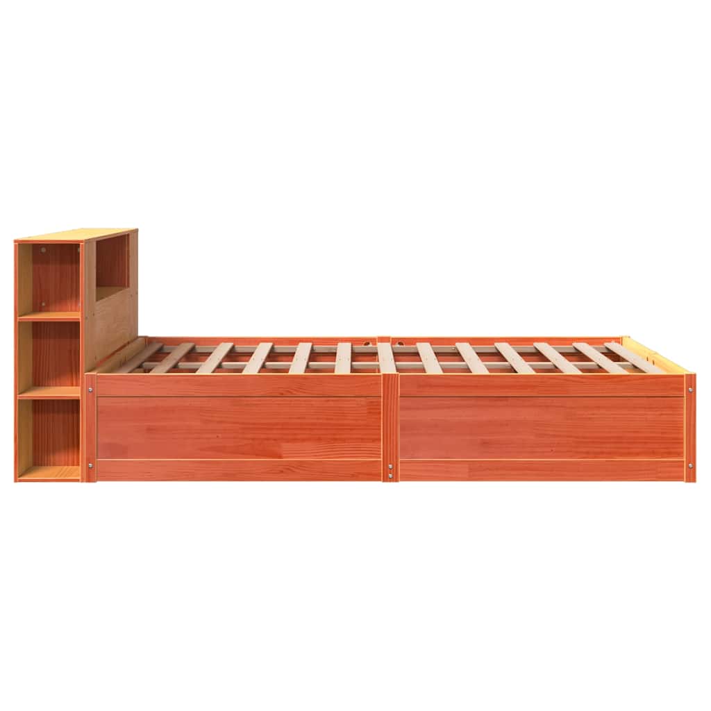 Giroletto senza Materasso Marrone Cera 150x200 cm Legno di Pino | homemem39