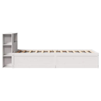 Giroletto senza Materasso Bianco 75x190 Legno Massello di Pino