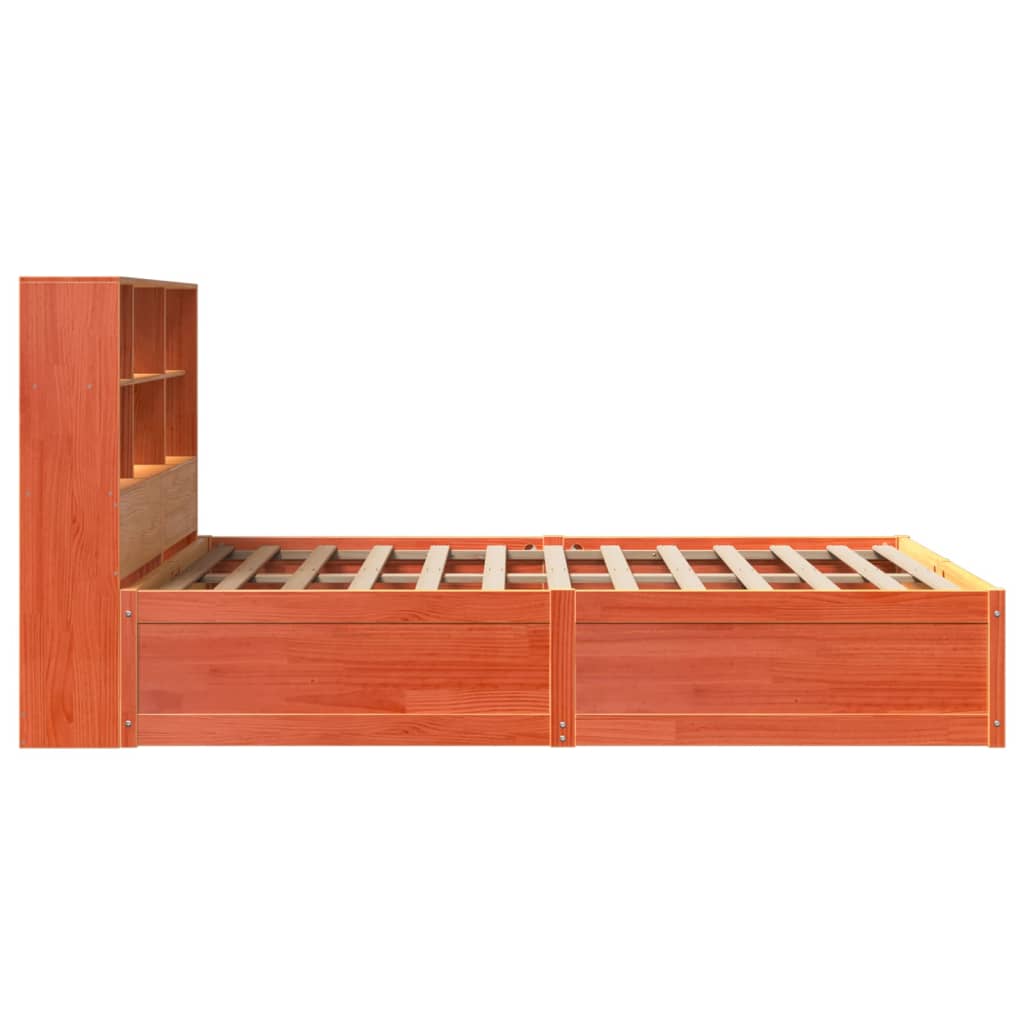 Giroletto senza Materasso Marrone Cera 150x200 cm Legno di Pino