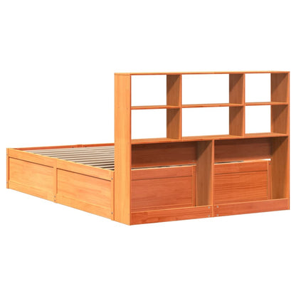 Giroletto senza Materasso Marrone Cera 150x200 cm Legno di Pino | homemem39