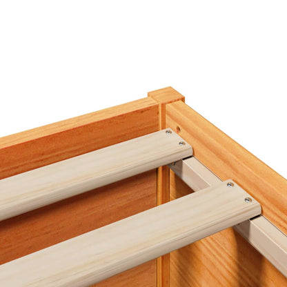 Giroletto senza Materasso Marrone Cera 150x200 cm Legno di Pino | homemem39
