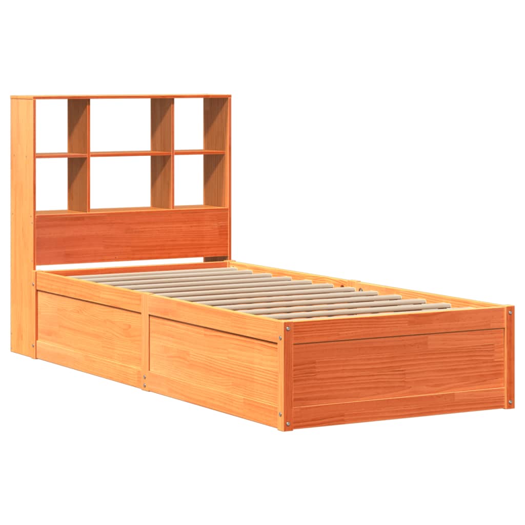 Giroletto senza Materasso Marrone Cera 100x200 cm Legno di Pino | homemem39