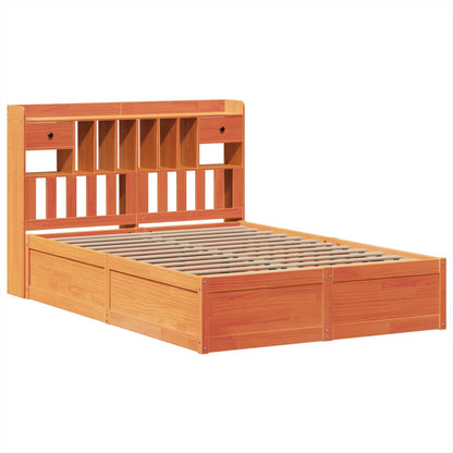 Giroletto senza Materasso Marrone Cera 150x200 cm Legno di Pino | homemem39