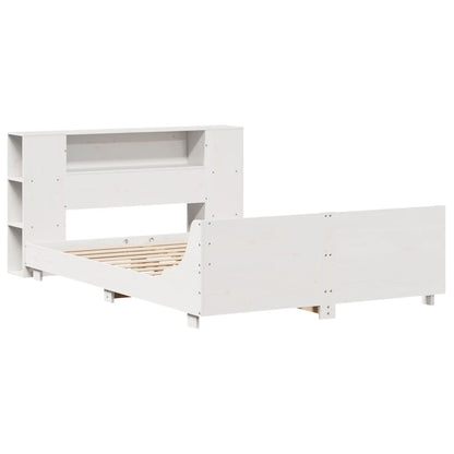 Giroletto senza Materasso Bianco 150x200 cm Legno Massello Pino - homemem39