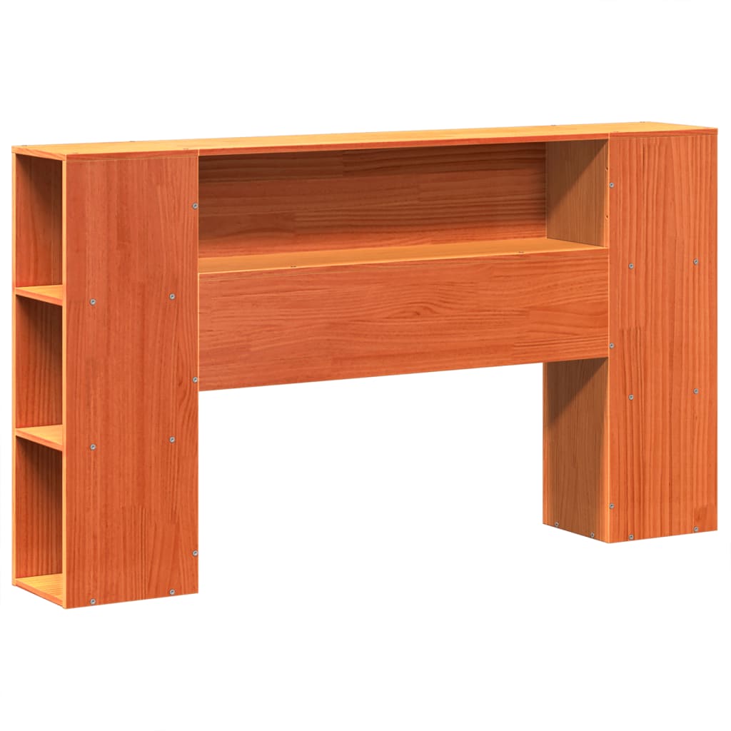 Letto senza Materasso Marrone Cera 140x190 cm in Legno di Pino - homemem39