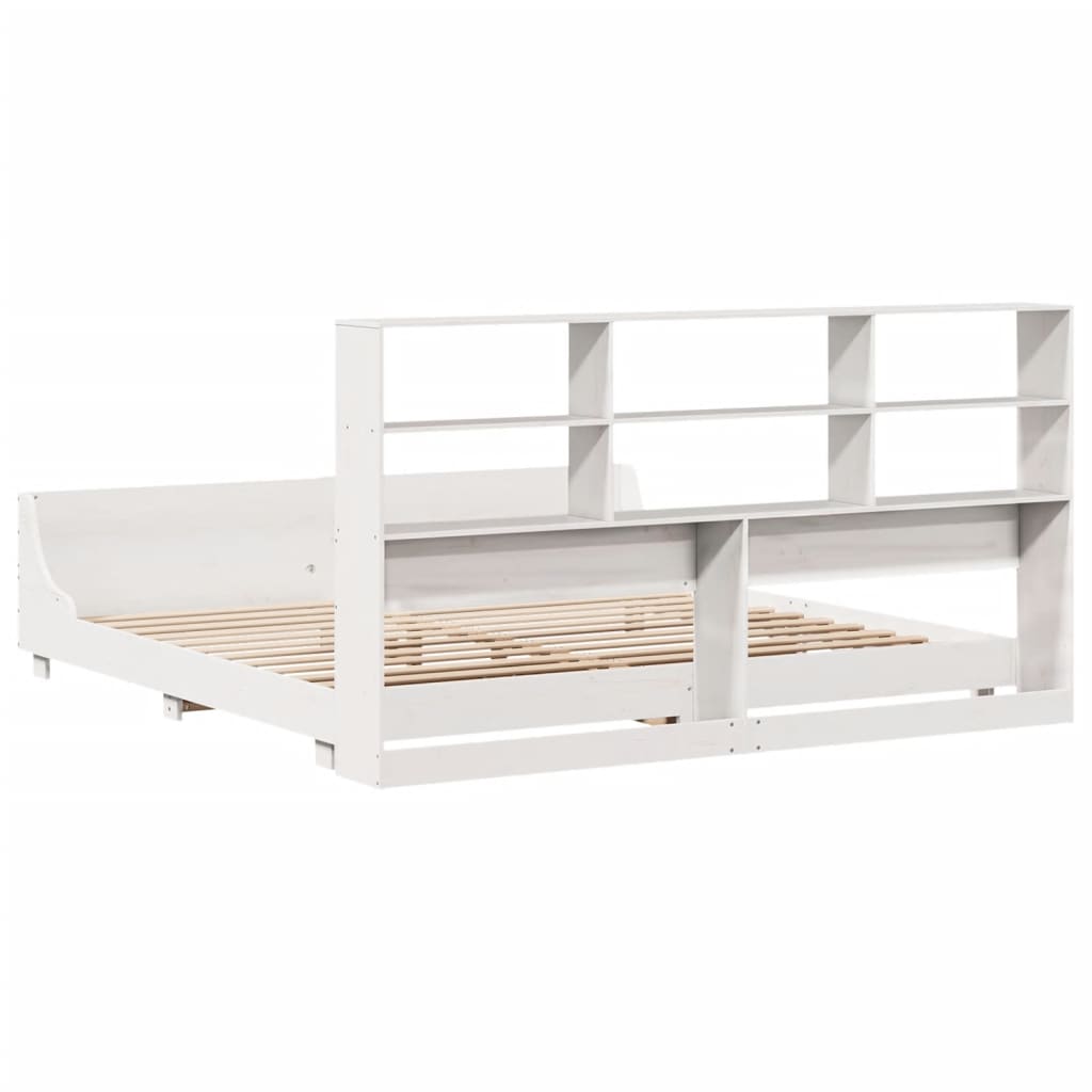 Giroletto senza Materasso Bianco 180x200 cm Legno Massello Pino - homemem39