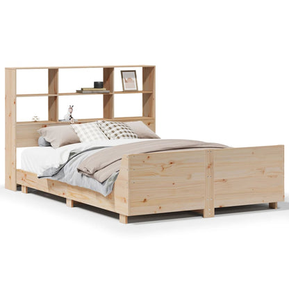Letto senza Materasso 140x190 cm in Legno Massello di Pino - homemem39
