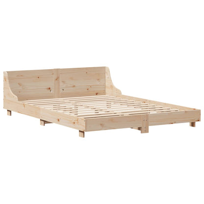 Letto senza Materasso 120x190 cm in Legno Massello di Pino