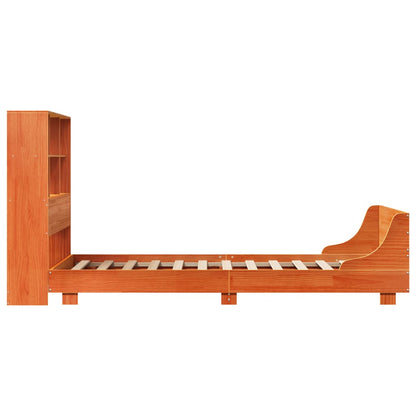 Letto senza Materasso Marrone Cera 90x190 cm in Legno di Pino - homemem39