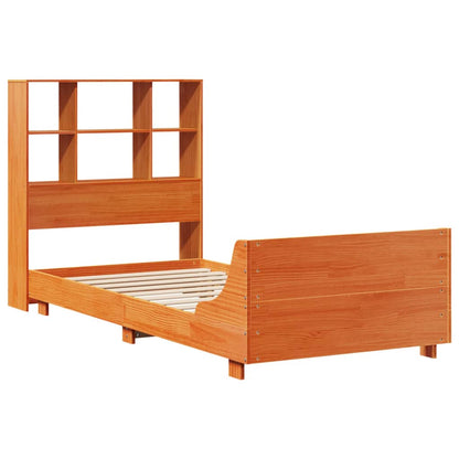 Letto senza Materasso Marrone Cera 75x190 cm in Legno di Pino - homemem39