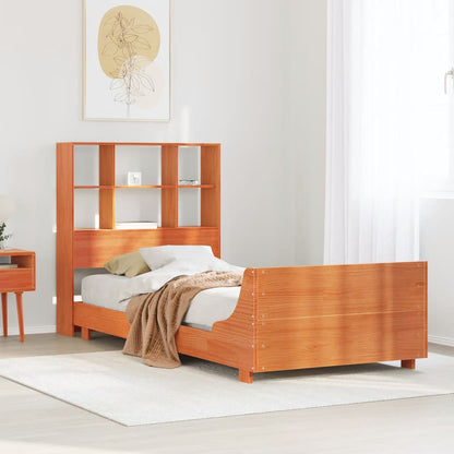 Letto senza Materasso Marrone Cera 75x190 cm in Legno di Pino - homemem39