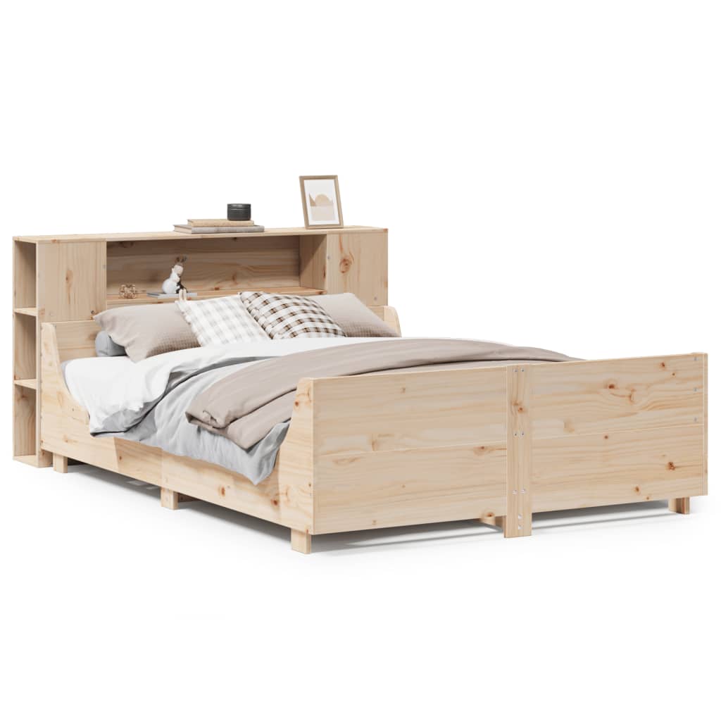 Letto senza Materasso 120x190 cm in Legno Massello di Pino - homemem39