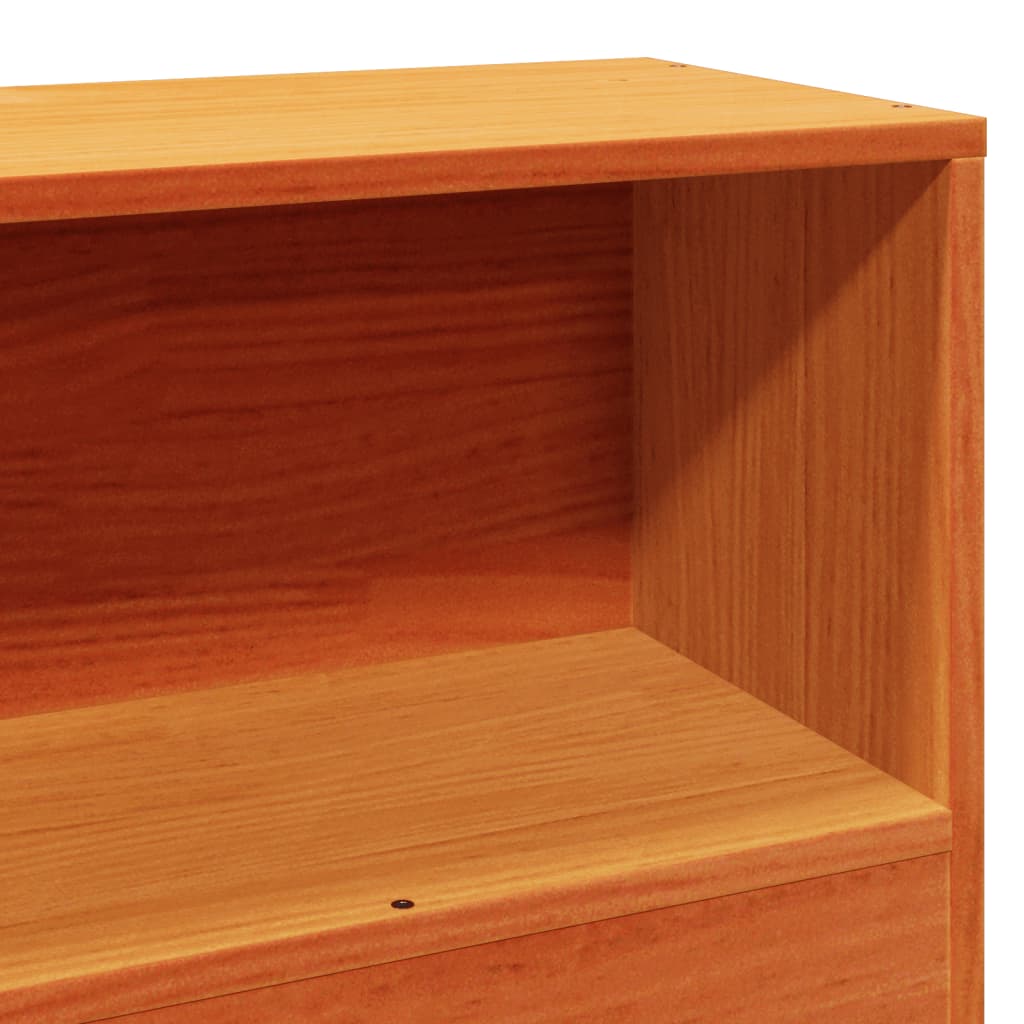 Giroletto senza Materasso Marrone Cera 100x200 cm Legno di Pino - homemem39