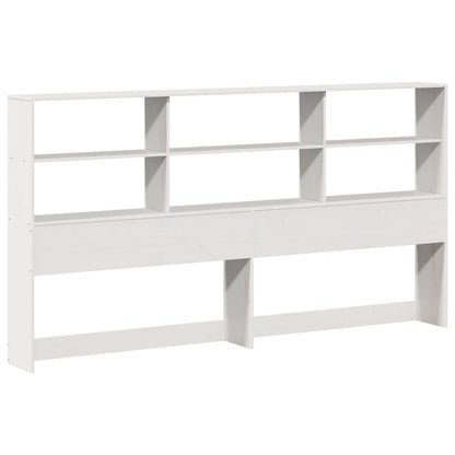 Letto Libreria senza Materasso Bianco 180x200 cm Legno Massello - homemem39