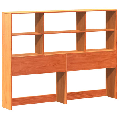 Letto Libreria senza Materasso Marrone Cera 135x190 cm Legno - homemem39