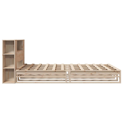 Letto Libreria senza Materasso 135x190 cm in Legno Massello - homemem39