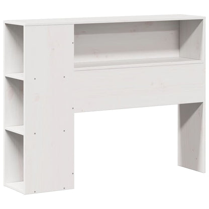 Letto Libreria senza Materasso Bianco 90x200 cm Legno Massello