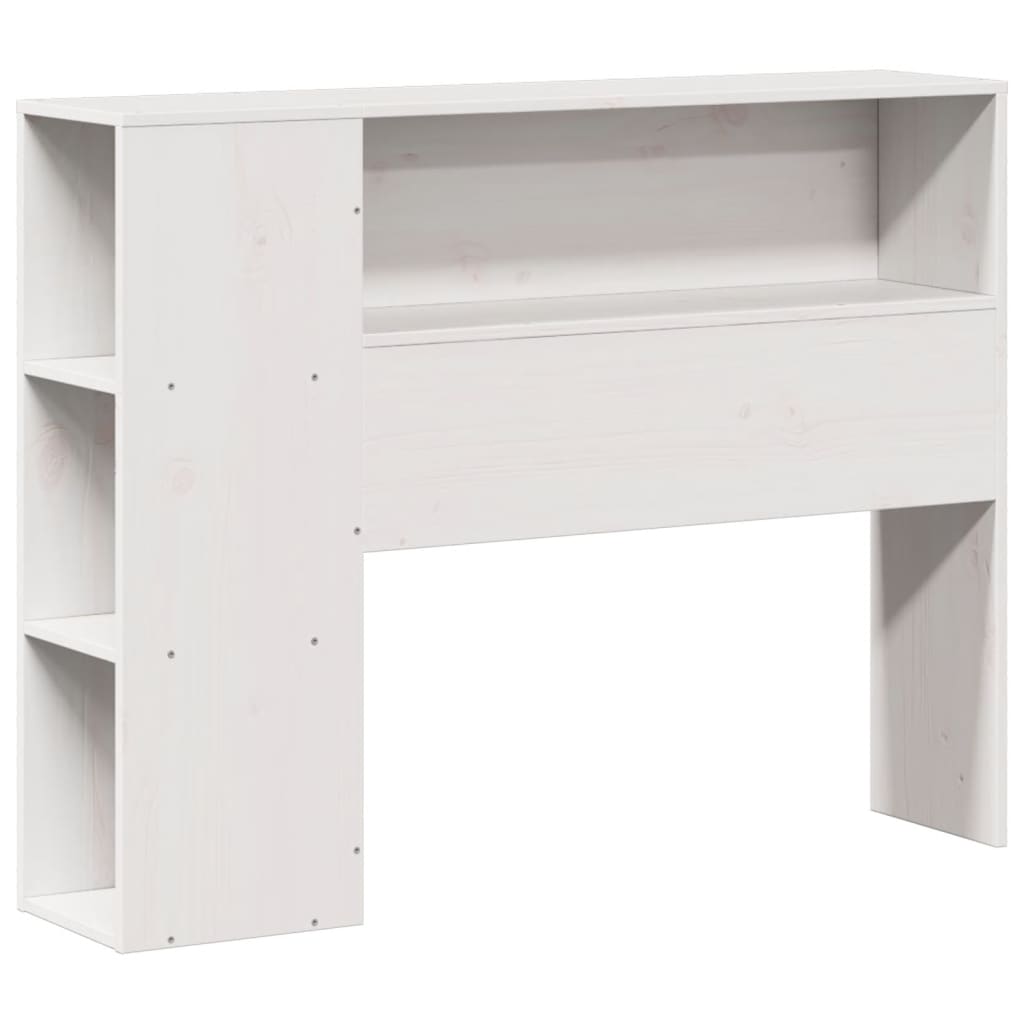 Letto Libreria senza Materasso Bianco 75x190 cm Legno Massello | homemem39