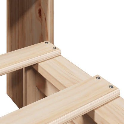 Letto Libreria senza Materasso 90x190 cm Legno Massello - homemem39