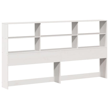 Letto Libreria senza Materasso Bianco 180x200 cm Legno Massello | homemem39