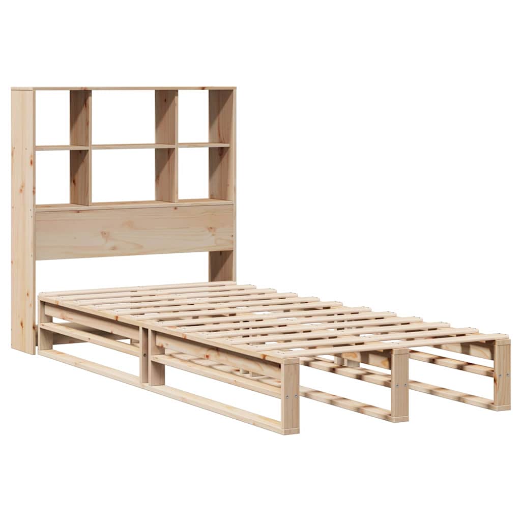 Letto Libreria senza Materasso 90x190 cm Legno Massello - homemem39