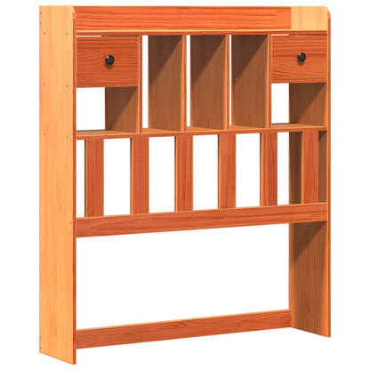 Letto Libreria senza Materasso Marrone Cera 100x200 cm in Pino | homemem39