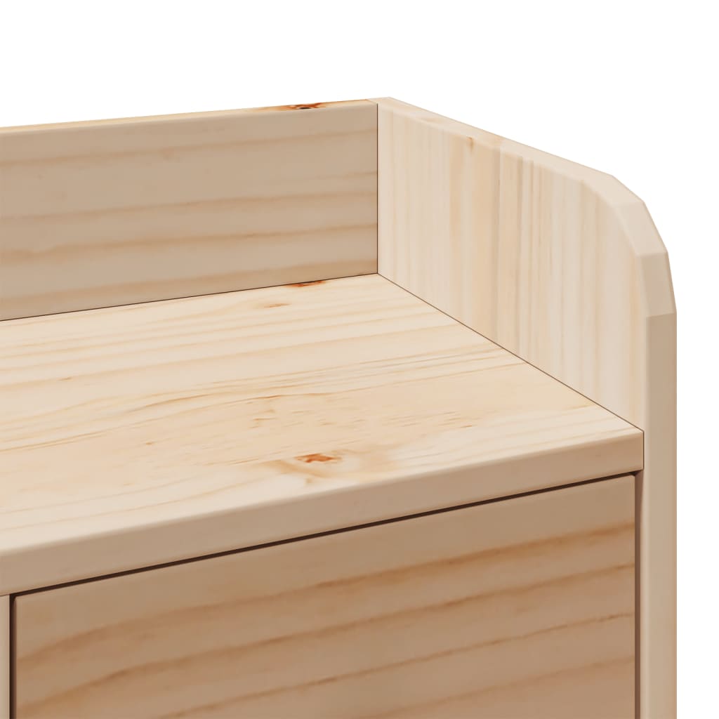 Letto Libreria senza Materasso 135x190 cm in Legno di Pino - homemem39