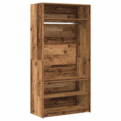 Armadio Legno Antico 100x50x200 cm in Legno Multistrato | homemem39