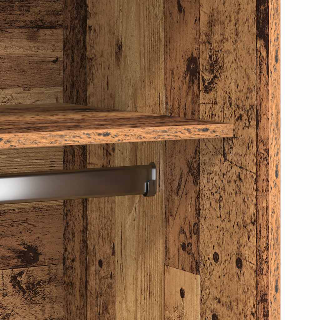 Armadio Legno Antico 100x50x200 cm in Legno Multistrato | homemem39