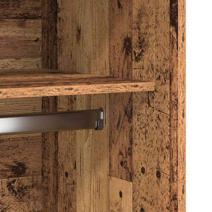 Armadio Legno Antico 100x50x200 cm in Legno Multistrato | homemem39