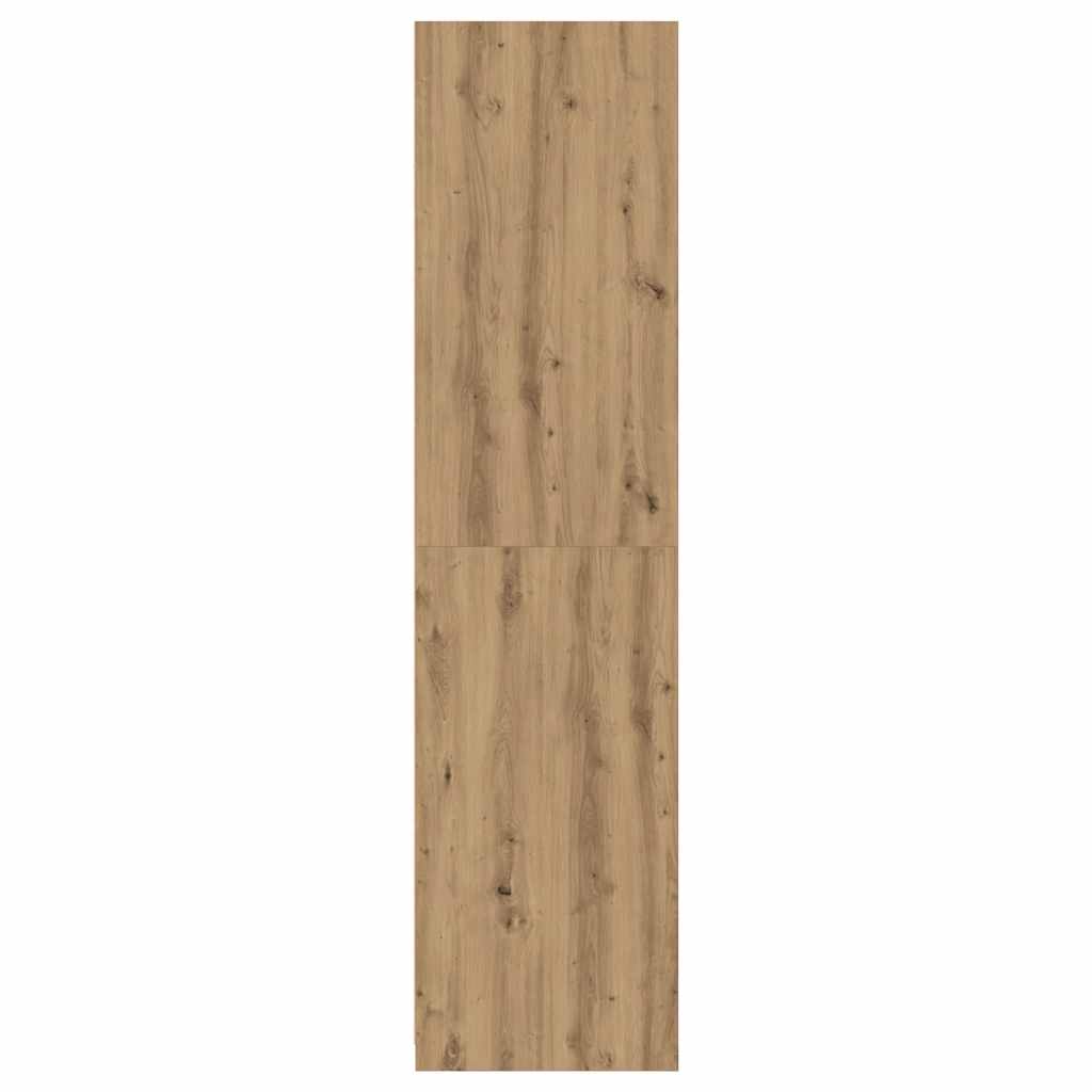Armadio Rovere Artigianale 100x50x200 cm in Legno Multistrato - homemem39
