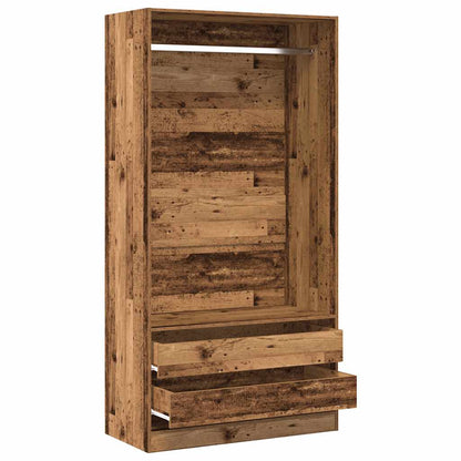 Armadio Legno Antico 100x50x200 cm in Legno Multistrato | homemem39