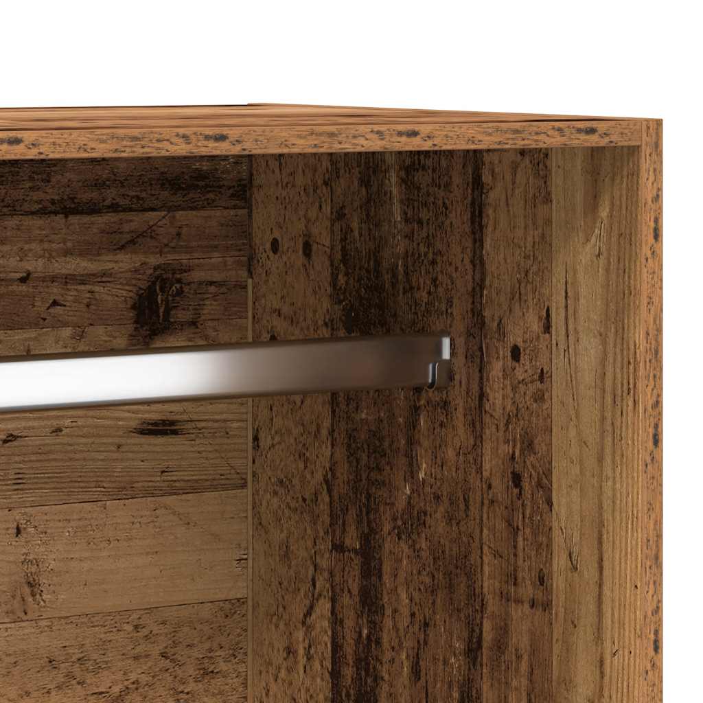Armadio Legno Antico 100x50x200 cm in Legno Multistrato - homemem39