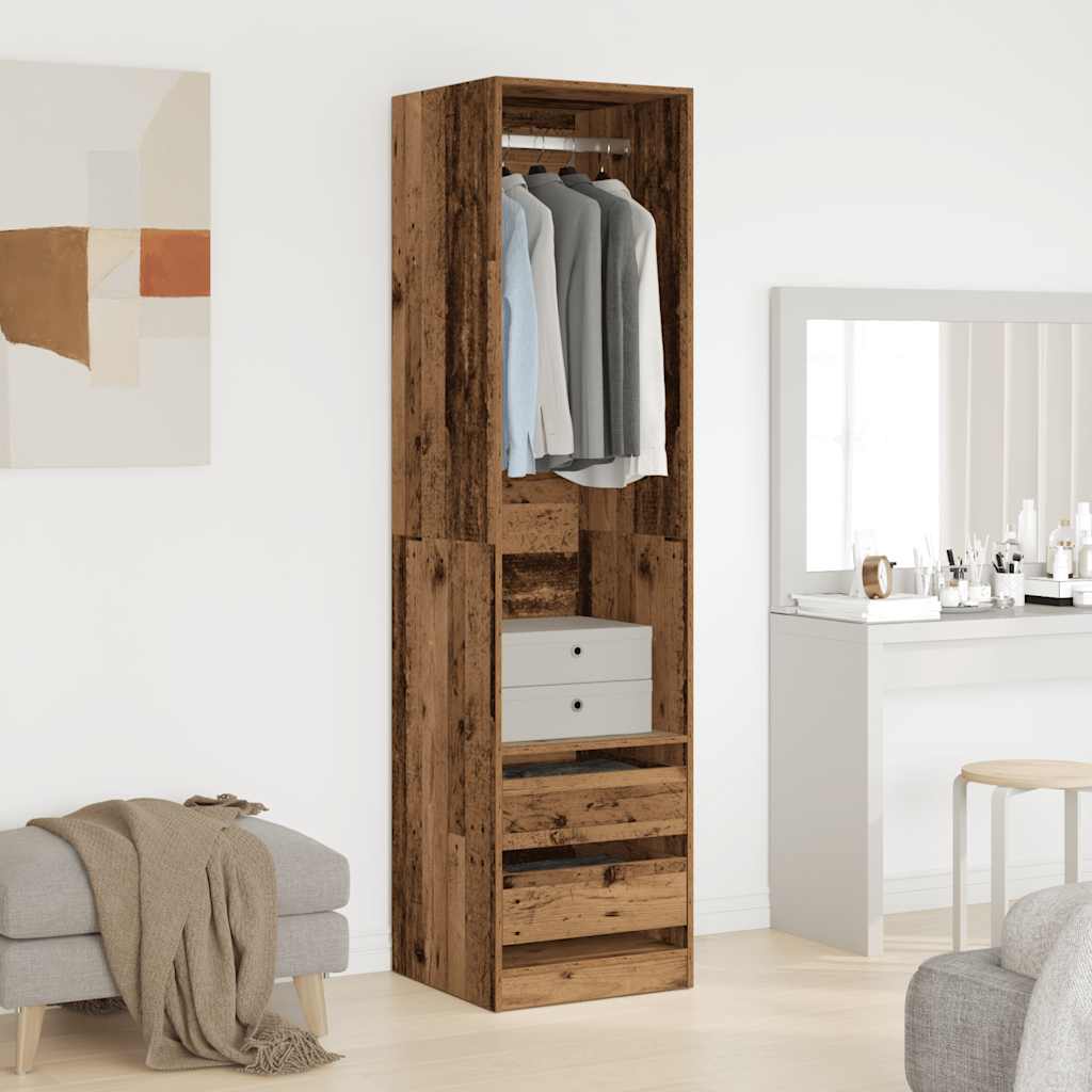 Armadio Legno Antico 50x50x200 cm in Legno Multistrato - homemem39