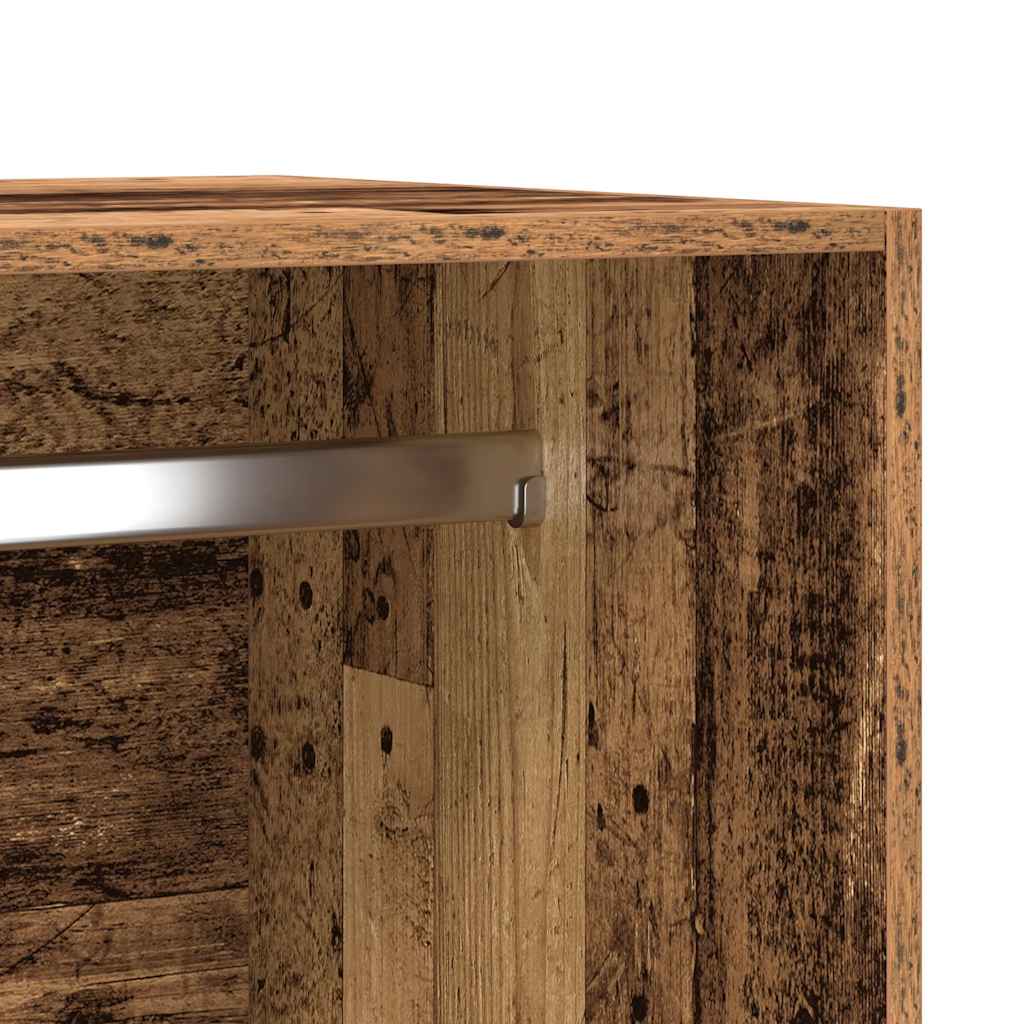 Armadio Legno Antico 50x50x200 cm in Legno Multistrato - homemem39