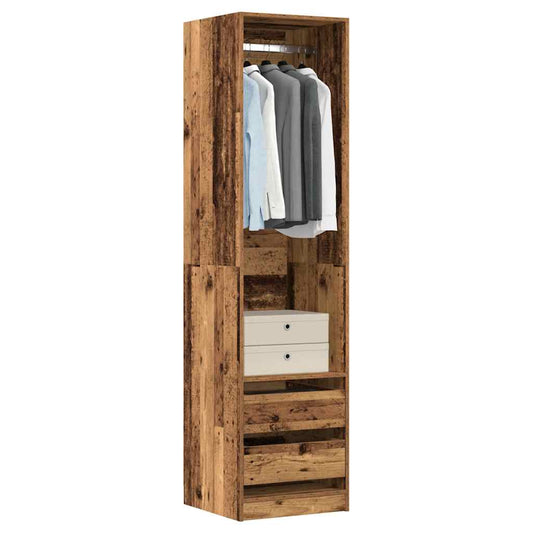 Armadio Legno Antico 50x50x200 cm in Legno Multistrato | homemem39