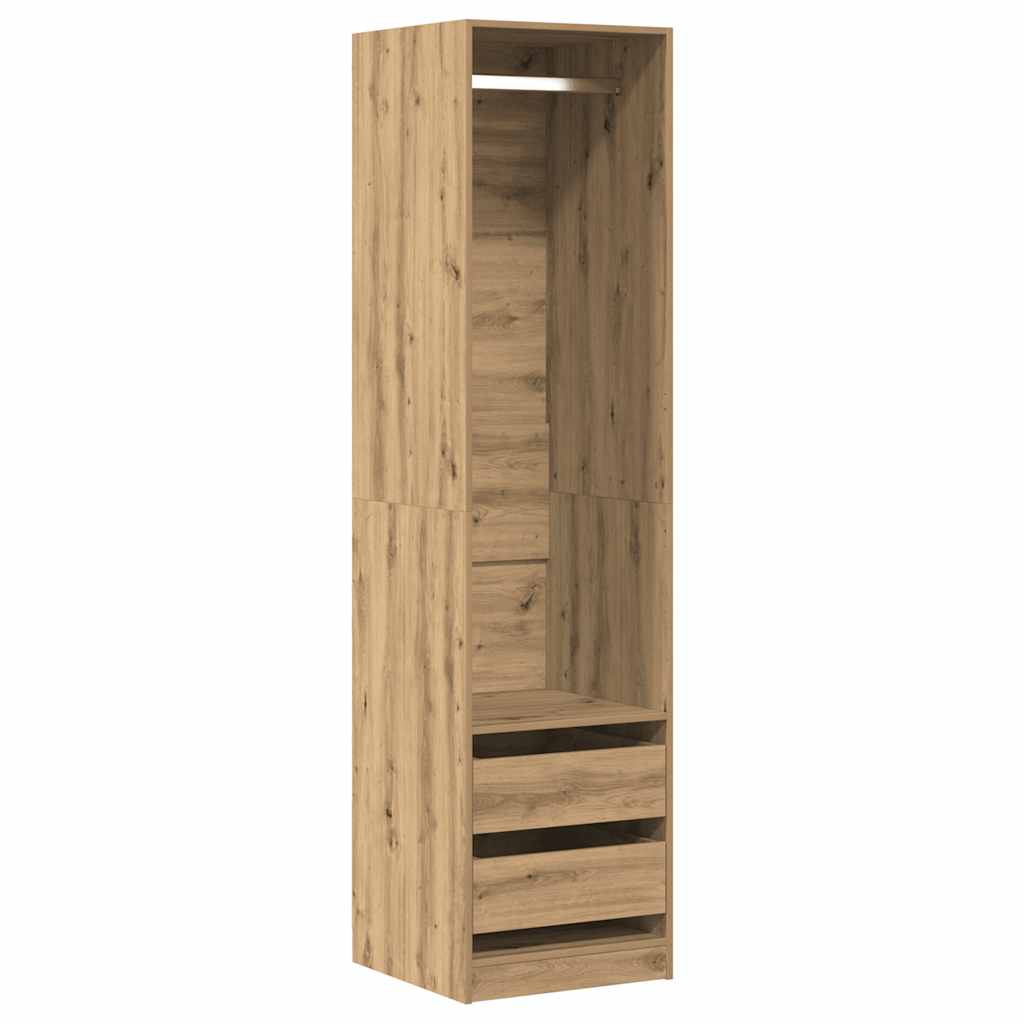 Armadio Rovere Artigianale 50x50x200 cm in Legno Multistrato - homemem39