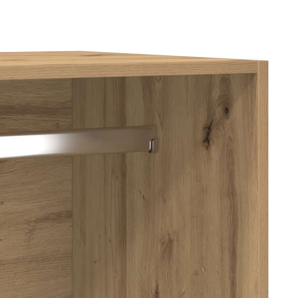 Armadio Rovere Artigianale 50x50x200 cm in Legno Multistrato - homemem39
