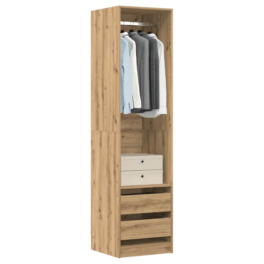 Armadio Rovere Artigianale 50x50x200 cm in Legno Multistrato - homemem39