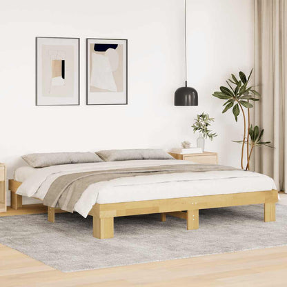 Struttura letto senza materasso 180x200 cm in legno massello di rovere