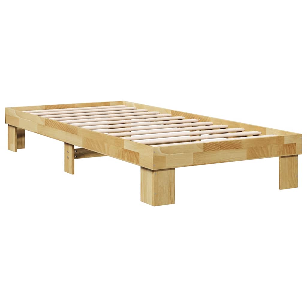 Struttura Letto Senza Materasso 75x190 cm in Legno di Rovere | homemem39