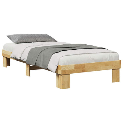 Struttura Letto Senza Materasso 75x190 cm in Legno di Rovere - homemem39