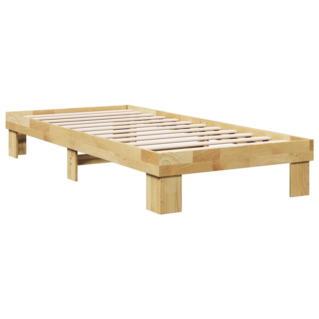 Struttura Letto Senza Materasso 75x190 cm in Legno di Rovere | homemem39
