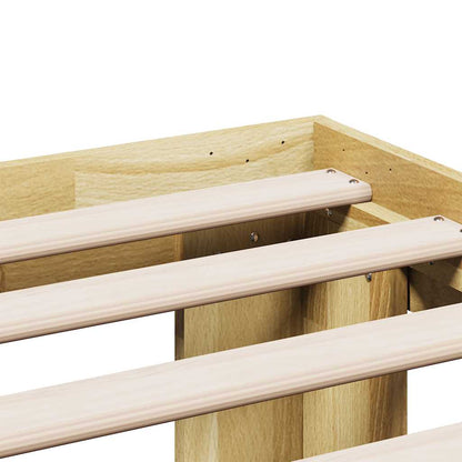 Struttura Letto Senza Materasso 75x190 cm in Legno di Rovere | homemem39